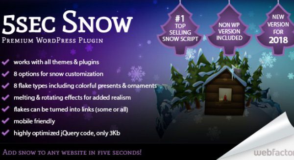 5sec Snow WordPress Plugin