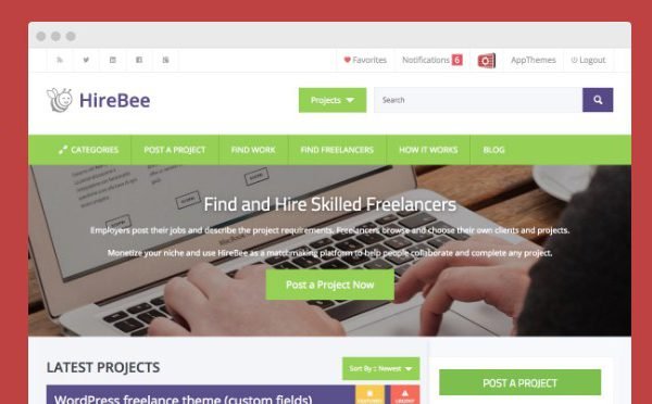 AppThemes Hirebee WordPress Themes