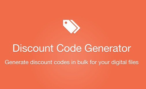 Easy Digital Downloads Discount Code Generator Addon