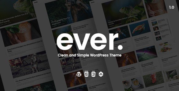 Ever - Clean and Simple WordPress Theme