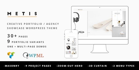Metis - Portfolio / Agency WordPress Theme