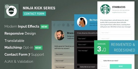 Ninja Kick - WordPress Contact Form Plugin
