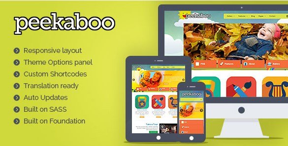 Pekaboo For WordPress - Children WordPress Theme