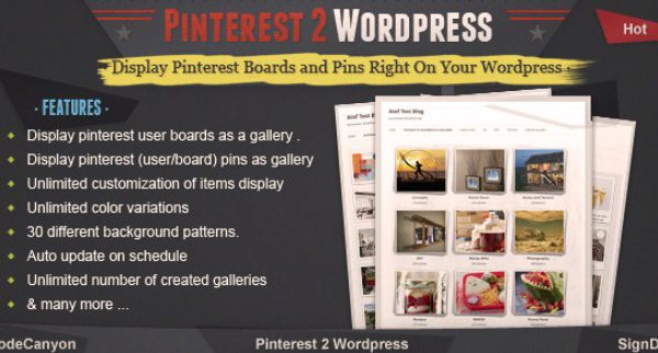 Pinterest To WordPress Plugin