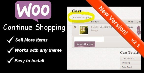 WooCommerce Continue Shopping Link