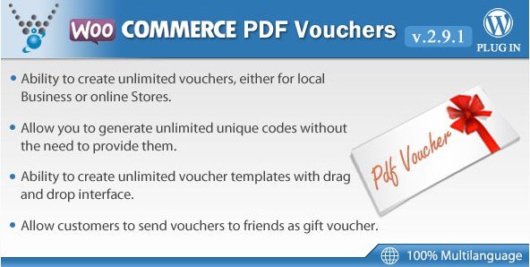 WooCommerce PDF Vouchers - WordPress Plugin