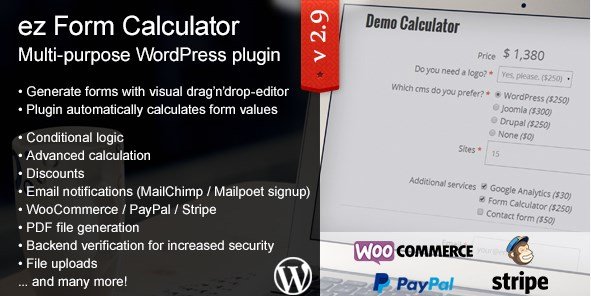 ez Form Calculator - WordPress plugin