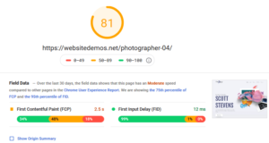 Astra Google PageSpeed Insights Desktop Test