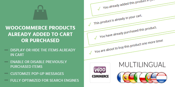 MyThemeShop WooCommerce Products Already Added To Cart