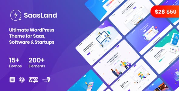 SaasLand - MultiPurpose WordPress Theme for Saas Startup