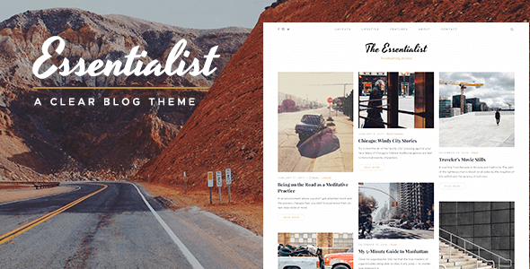 Essentialist - A Narrative WordPress Blog Theme