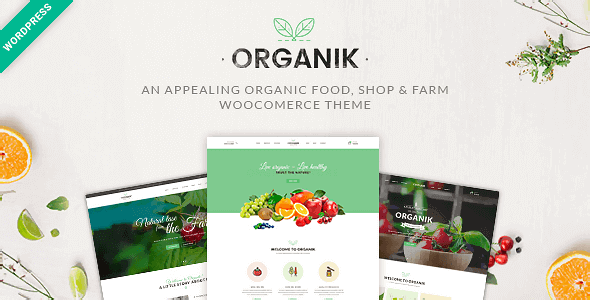 Organik - An Appealing Organic Store Farm & Bakery WooComerce theme