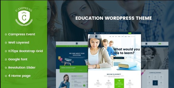 Campress Responsive Education Event WordPress Theme