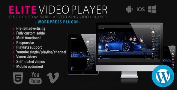 Elite Video Player- WordPress plugin