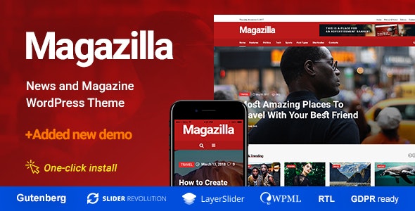 Magazilla  - News - Magazine Theme