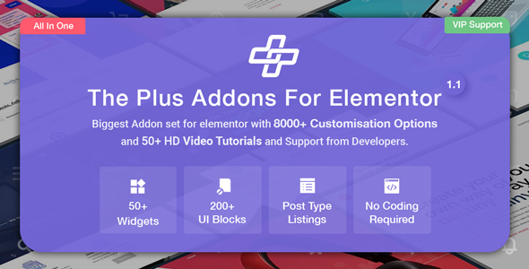 The Plus - Addon for Elementor Page Builder WP Plugin