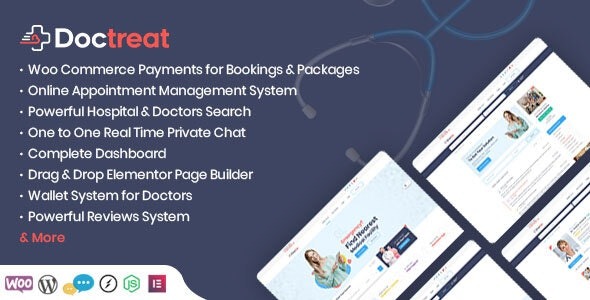 Doctreat Doctors Directory WordPress Theme [Full Pack]