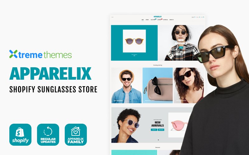 Apparelix Sunglasses Store Shopify Theme