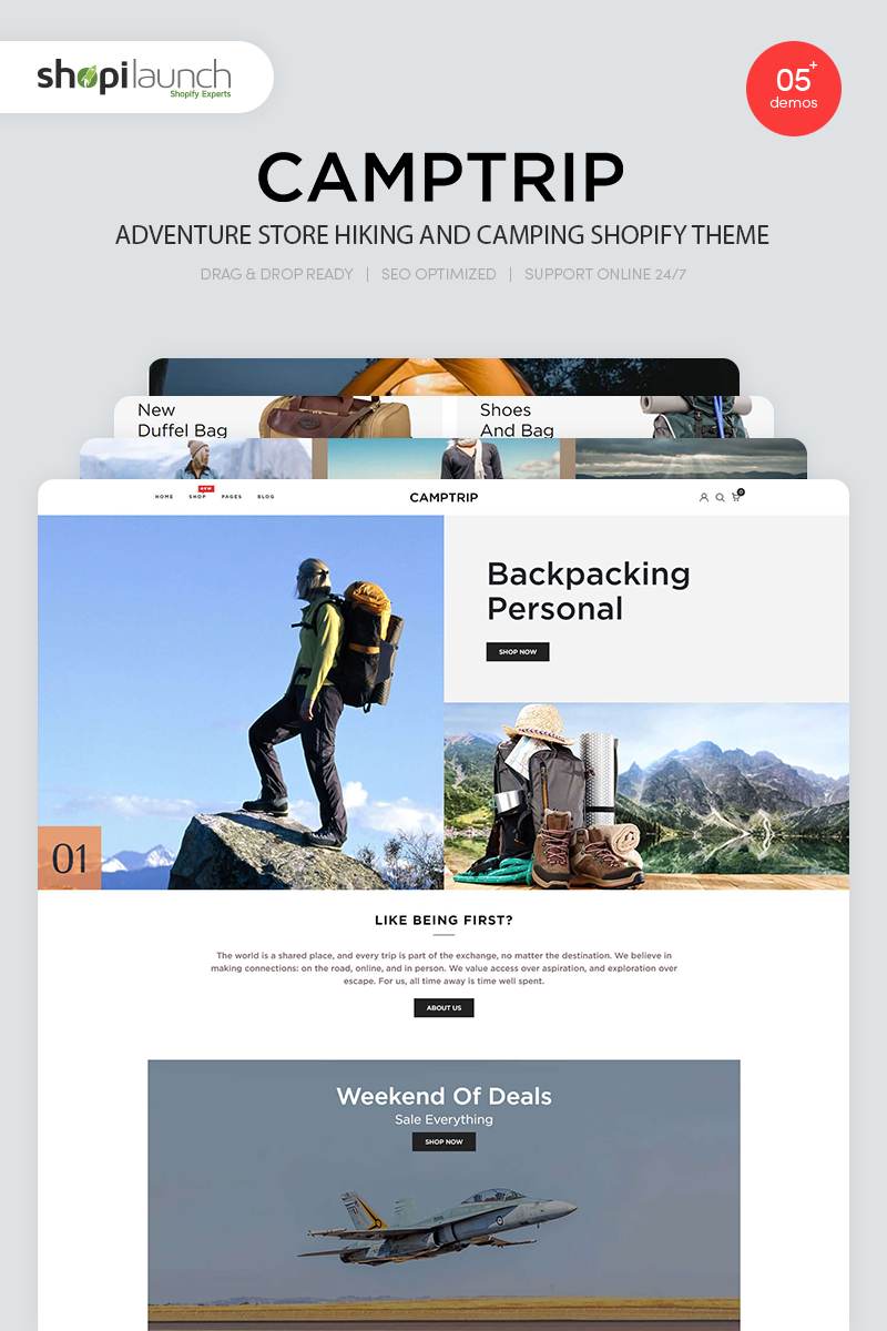 Camptrip - Adventure Store Hiking and Camping Shopify Theme