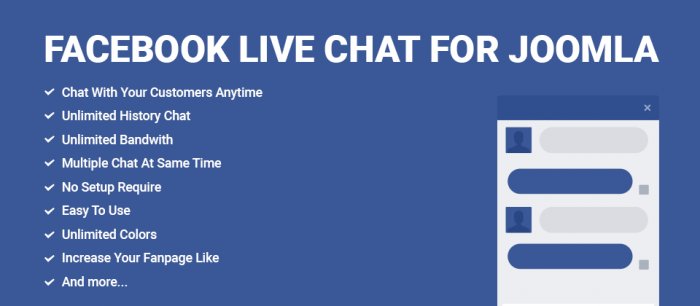 Facebook Live Chat for Joomla