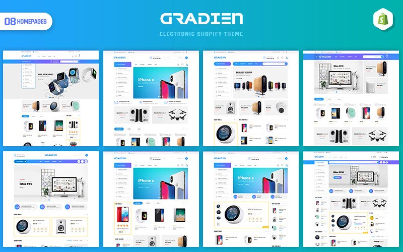 Gradien - Electronics - Warehouse Shopify Theme