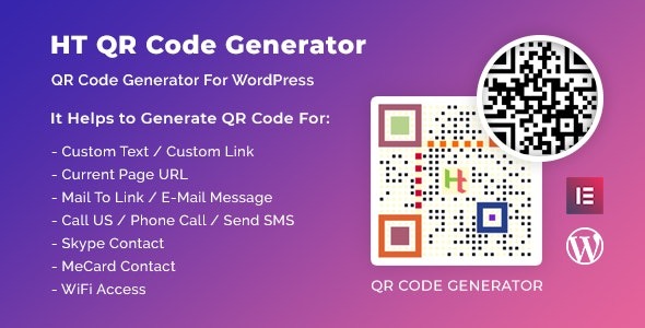 HT QR Code Generator for WordPres