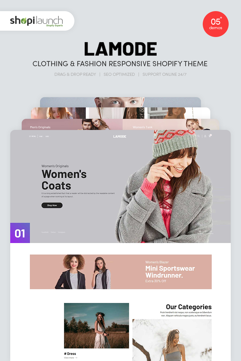 Lamode - Clothing - Fashion Responsive Shopify Theme