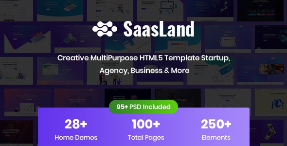 SaasLand - Creative HTML Template for Saas