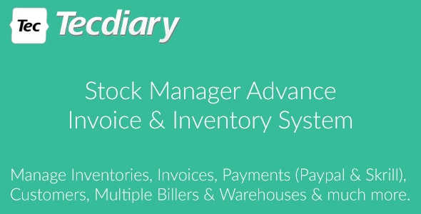 Stock Manager Advance (Invoice - Inventory System)