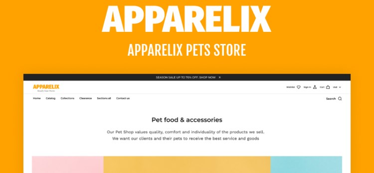 TM Apparelix Pets Online Store Template Shopify Theme