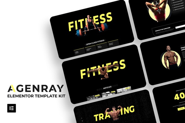 Agenray - Gym Elementor Template Kit