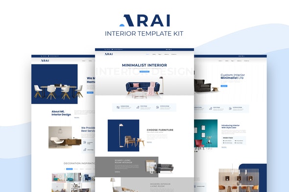 Arai - Interior - Furniture Elementor Template kit
