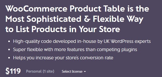 WooCommerce Product Table [Barn Media]