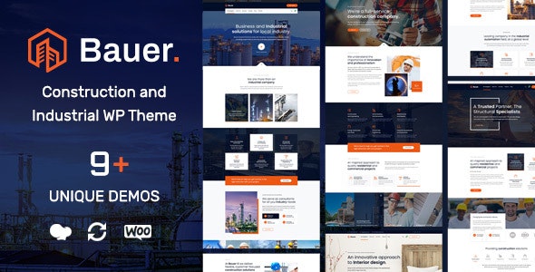 Bauer - Construction and Industrial WordPress Theme