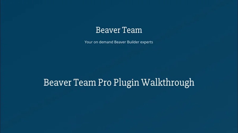 Beaver Team Pro for Beaver Builder Pro