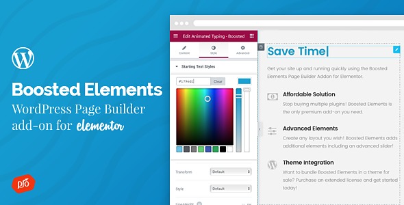 Boosted Elements WordPress Page Builder Add-on - for Elementor