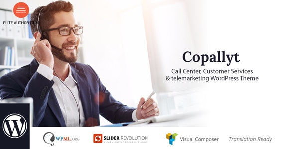 Copallyt - Call Center - Telemarketing WordPress ThemeFree