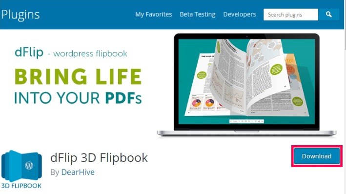 DearFlip - RealisticD Flip-books for WordPress