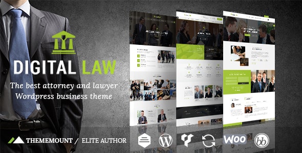Digital Law Attorney - Legal Advisor WordPress Theme