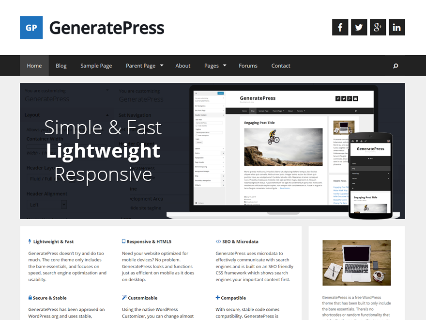 [Full Pack] GeneratePress Premium - RC + Free