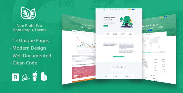 Leaf - Non Profit Environmental Bootstrap Theme