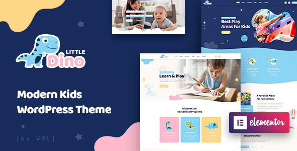 Littledino- Modern Kids WordPress Theme