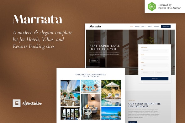Marriata - Hotel - Resort Elementor Template Kit