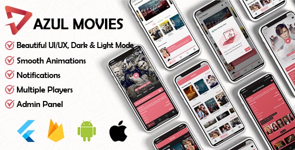 Movies App - Admin panel ( movies - series - tv shows-) Flutter