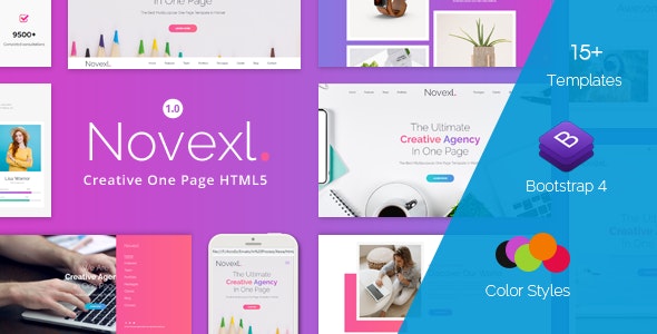 Novexl - Creative One Page HTML