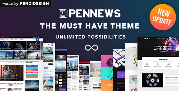 PenNews - News Magazine Business Portfolio Landing AMP WordPress Theme