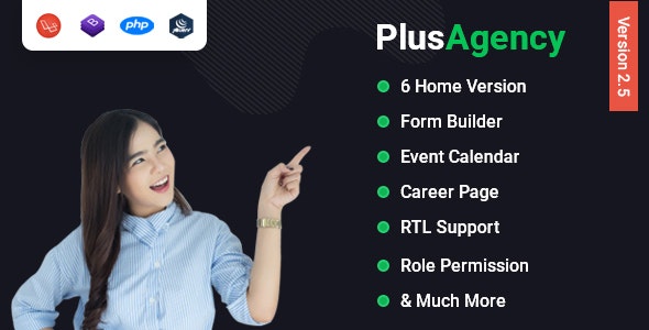 PlusAgency- Multipurpose Website CMS - Business Agency Management System