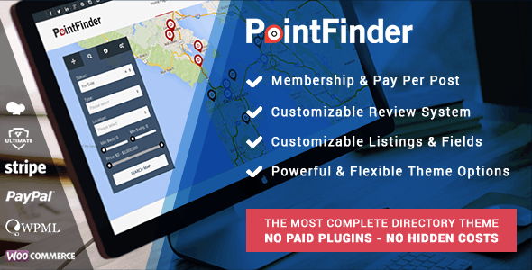 PointFinder Directory Directory - Listing WordPress Theme