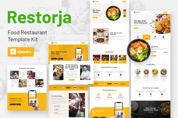 Restorja - Restaurant - Food Elementor Template Kit