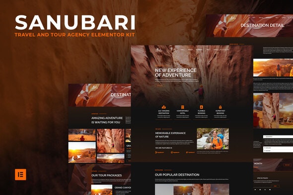 Sanubari - Travel - Tour Agency Elementor Template Kit